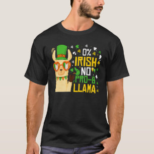 Cute Llama St Patricks Day 0 Irish No Prob Llama I T-Shirt
