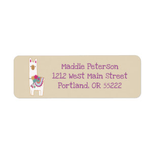 Cute llama with custom background colour