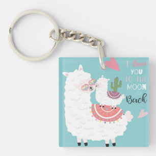 Cute Llamas Keychain