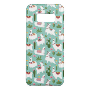 Cute Llamas On Teal Pattern Case-Mate Samsung Galaxy S8 Case