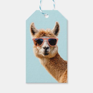 Cute Lllama With Sunglasses On Gift Tags