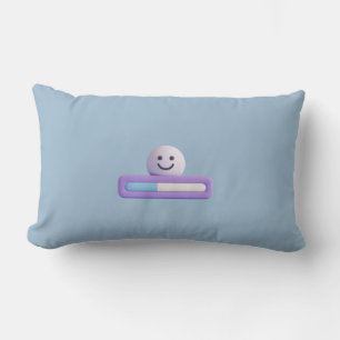 Cute Loading Bar Smile Pillow   Minimalist PILLOW