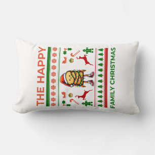 Cute Loaf Bread Baking Bread Baker Christmas Hat Lumbar Pillow