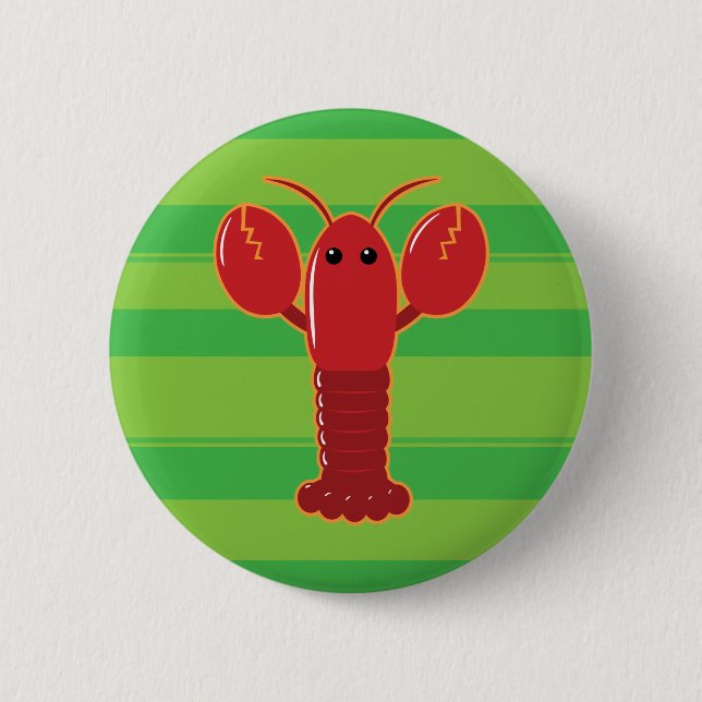 Cute Lobster 2 Inch Round Button (Front)