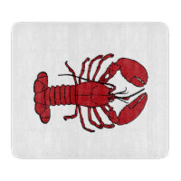 Cute Lobster Nautical beach cutting board