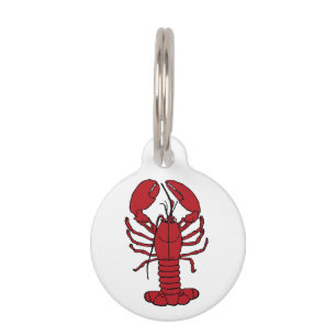 Cute Lobster Nautical beach  id tag