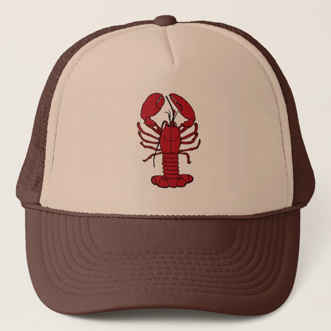 Cute Lobster Nautical beach trucker hat (Front)