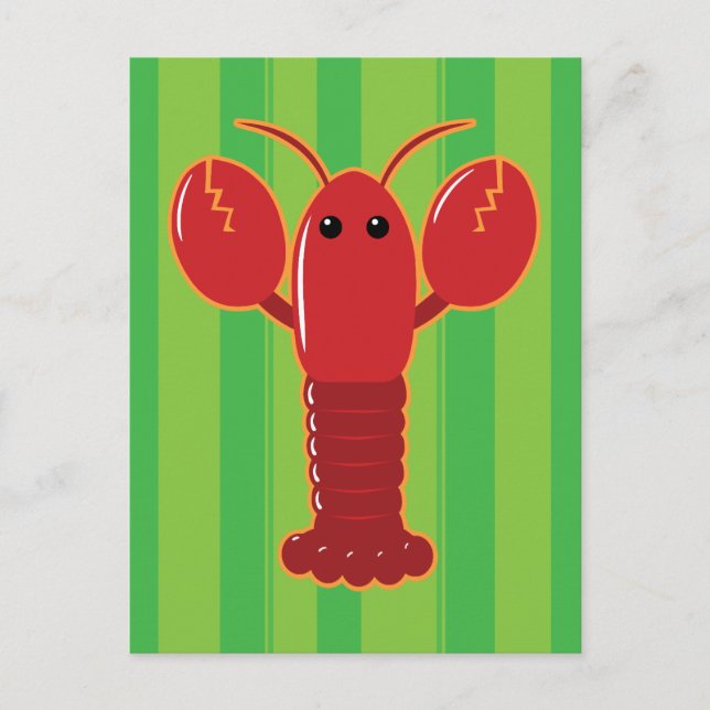 Cute Lobster Postcard (Front)