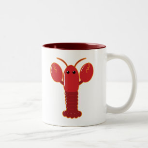 Cute Lobster Two-Tone Coffee Mug