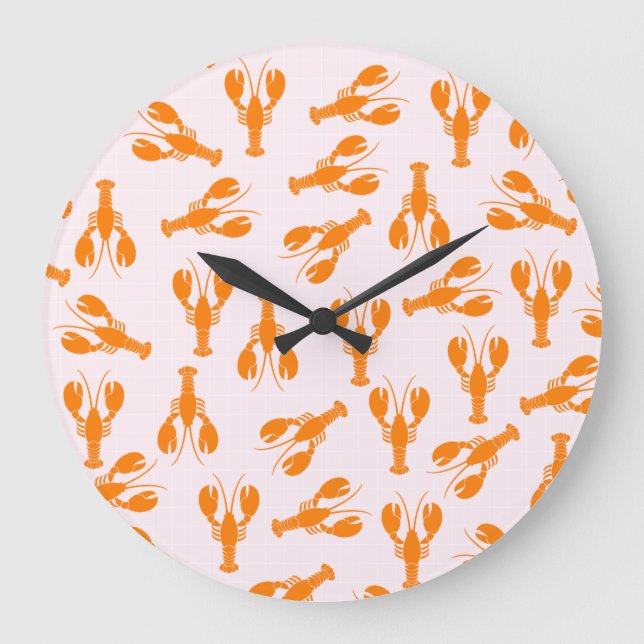Cute Lobster Wall Clock (Front)