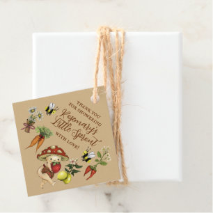 Cute Locally Grown Little Sprout Baby Shower Favour Tags