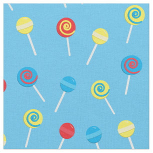 Cute Lollipops Kids Candy Colourful Fabric