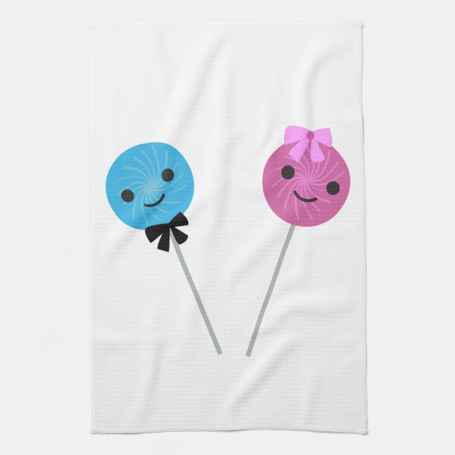 Cute Lollipops Kitchen Towel (Vertical)
