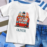 Cute London Double Deck Bus and Charming Babies