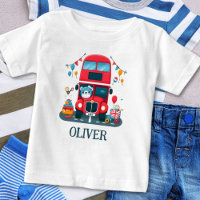 Cute London Double Deck Bus and Teddy Bear