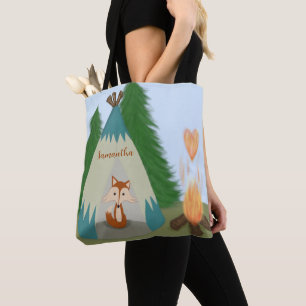 Cute Lone Fox Tote Bag