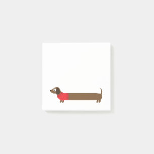 Cute Long Dachshund Illustration Post-it Notes