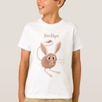Cute long eared jerboa cartoon illustration