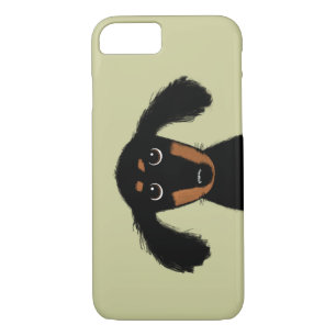 Cute Long Haired Dachshund Puppy Case-Mate iPhone Case