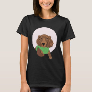 Cute Long Haired Dachshund T-Shirt