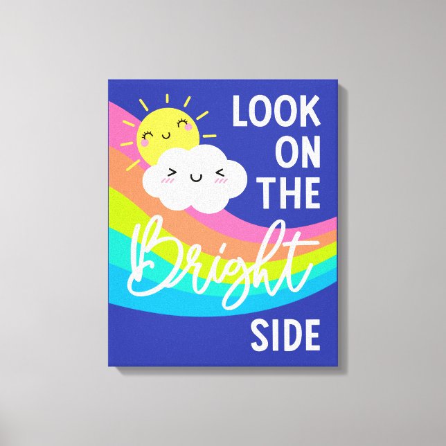 Cute Look on the Bright Side Canvas Print (Front)
