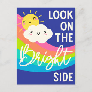 Cute Look on the Bright Side Postcard