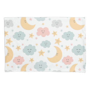 Cute Looking  in the Sky Pattern Pillowcase