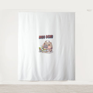 Cute lovable Moo Deng baby fat hippopotamus Tank T Tapestry