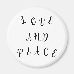 Cute Love And Peace Magnet