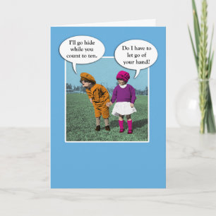 Cute Love and Romance Hide and Seek Card