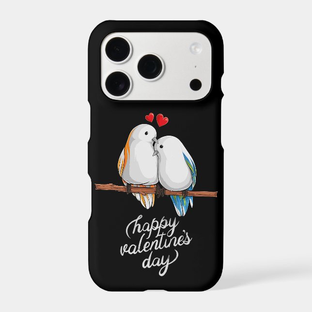 Cute Love Birds & Heart Design for Couples (Back)