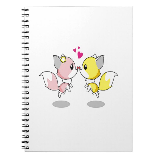 Cute Love Birds Notebook (Front)