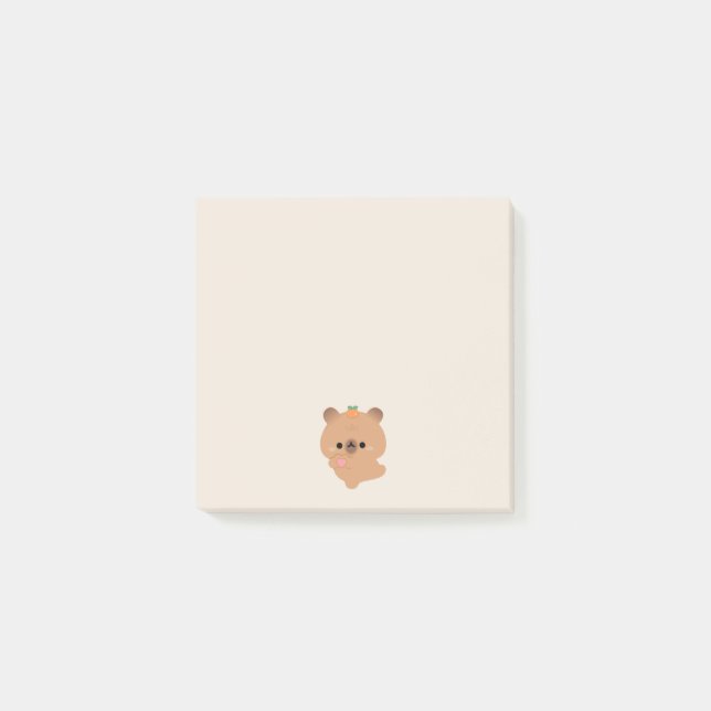 Cute Love Capybara Post-it Notes (Front)