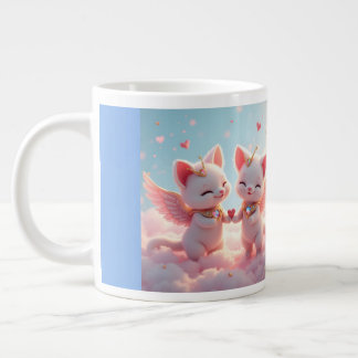 Cute Love Cats Large Coffee Mug