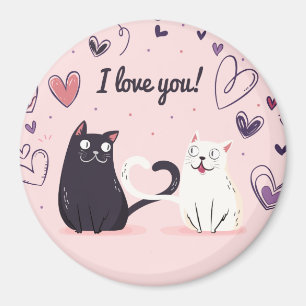 Cute Love Cats Magnet
