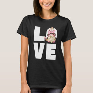 Cute Love Chocolate Summer Gnome For Women Ice C T-Shirt