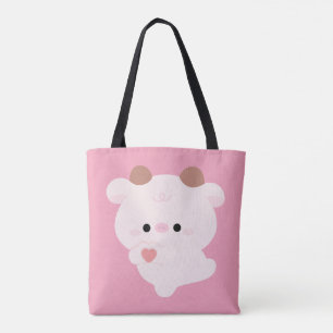 Cute Love Cow Tote Bag