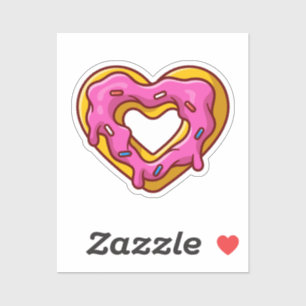 Cute love doughnut Sticker