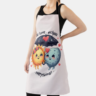 Cute Love Eclipses Everything Adorable Apron