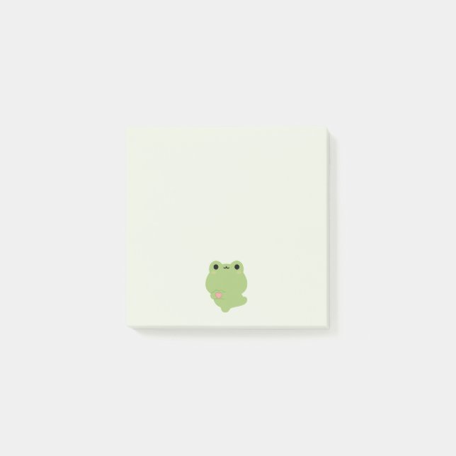 Cute Love Frog Post-it Notes (Front)
