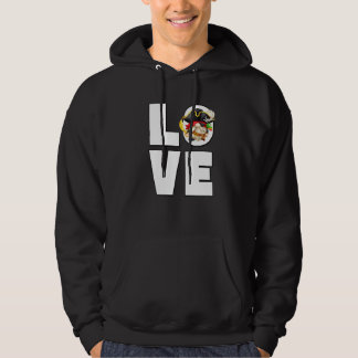 Cute Love Gnome In Pirate Costume Men For  Pirate  Hoodie