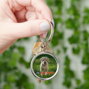 cute love has paws dog lover quotes  keychain