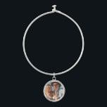 Cute Love Heart Photo Couples Personalized Names Bangle Bracelet<br><div class="desc">Cute Love Heart Photo Couples Personalized Names Bracelets features your favourite photo with a love heart and personalized with your names in modern white script. Personalize by editing the text in the text box provided and adding your own picture. Perfect gifts for couples, girlfriend, wife, sweetheart and more for birthday,...</div>