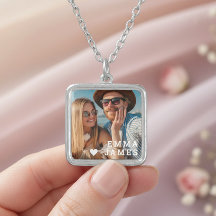 Cute Love Heart Photo Couples Personalized Names
