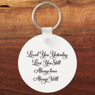 cute love heart valentines day keychain