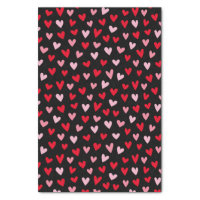 Cute Love Hearts Pink & Red Valentine Tissue Paper