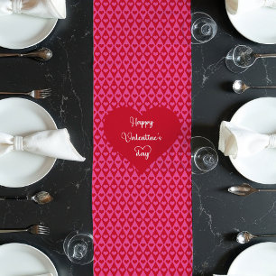 Cute Love Hearts Table Runner Valentine Surprise