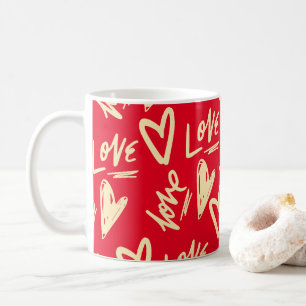 Cute Love Hearts Valentine's Day Coffee Mug