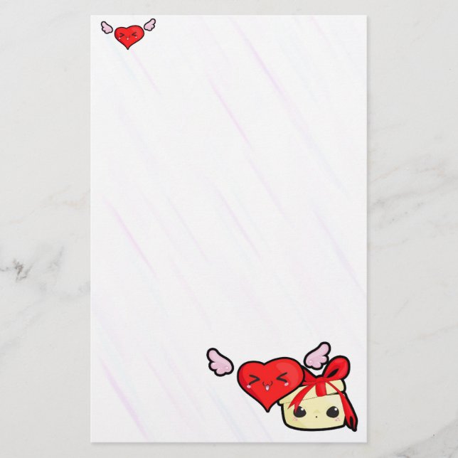 Cute Love Letter Sationery Stationery (Front)