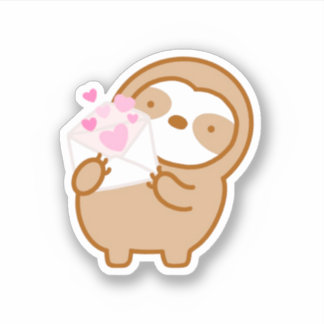 Cute Love Letter Sloth